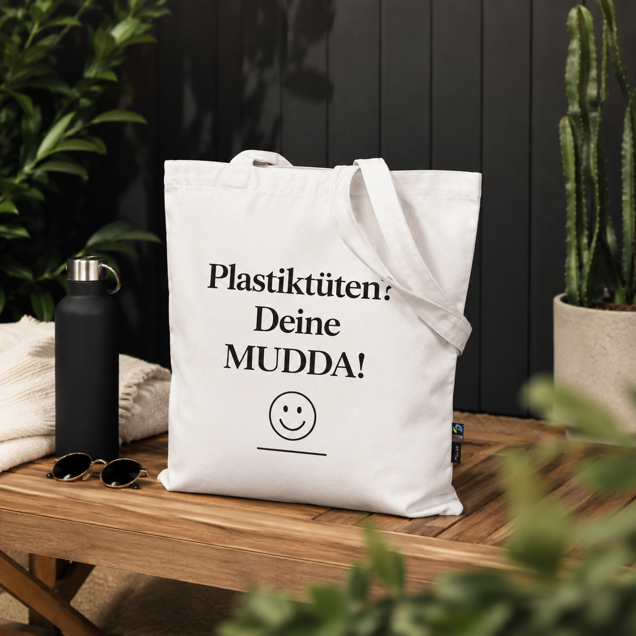 Bio Baumwolltasche – Twill Bag "Deine Mudda"