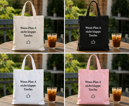 Bio Baumwolltasche – Twill Bag "Plan A"