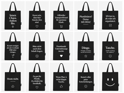 Bio Baumwolltasche – Twill Bag mit Spruch