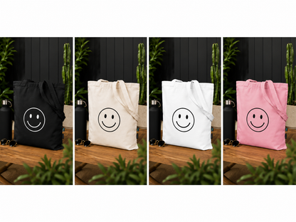 Bio Baumwolltasche – Twill Bag "Big Smiley"
